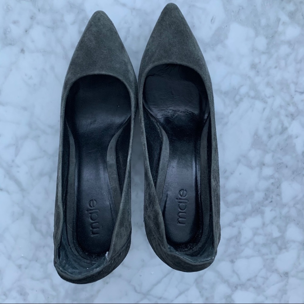 Maje grey suede heels - Picture 7 of 8